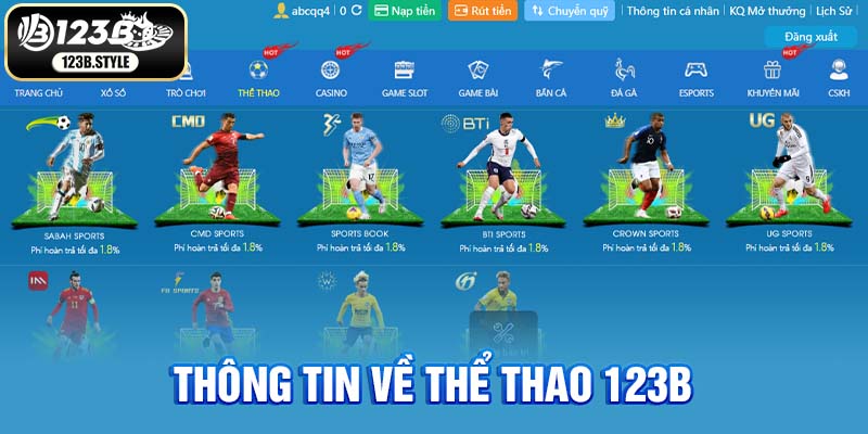 Giới thiệu sảnh cược thể thao tại 123B